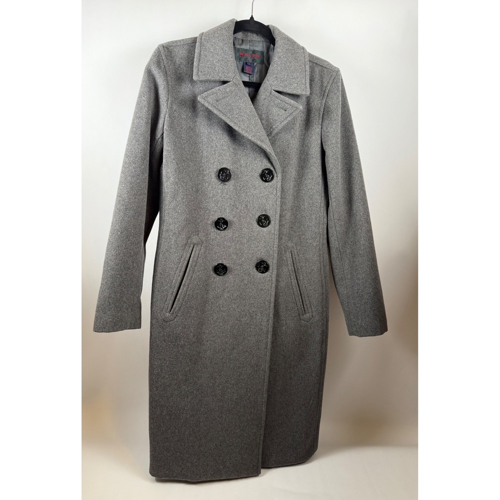 RALPH Ralph Lauren Heather Gray Luxury Wool Coat – Women's Small